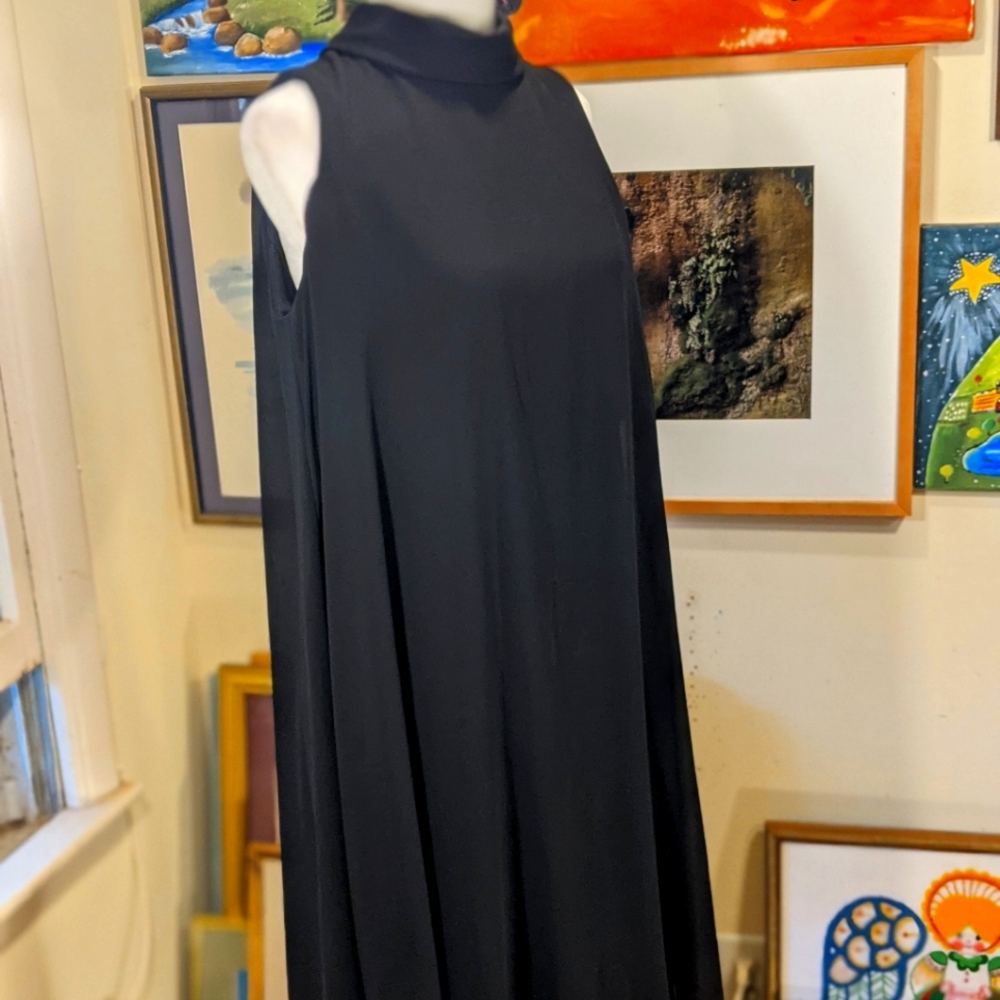 Vince Camuto High Neck Swing Dress Womens Size10